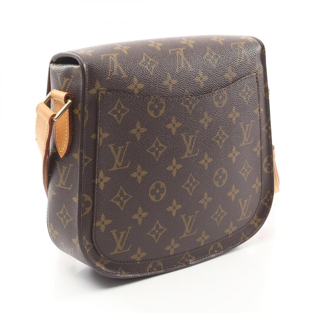 Louis Vuitton Bag Cloud Brown Shoulder Monogram Canvas Leather Saint